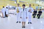 ร่วมพิธีถวายเครื่องสักการะวางพานพุ่มเงิน-พุ่มทองและพิธีถวายพ